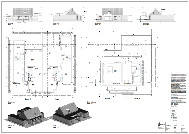 Bouwkundig tekenwerk.